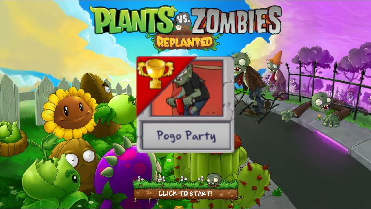 Pvz replanted Pogo Party minigame