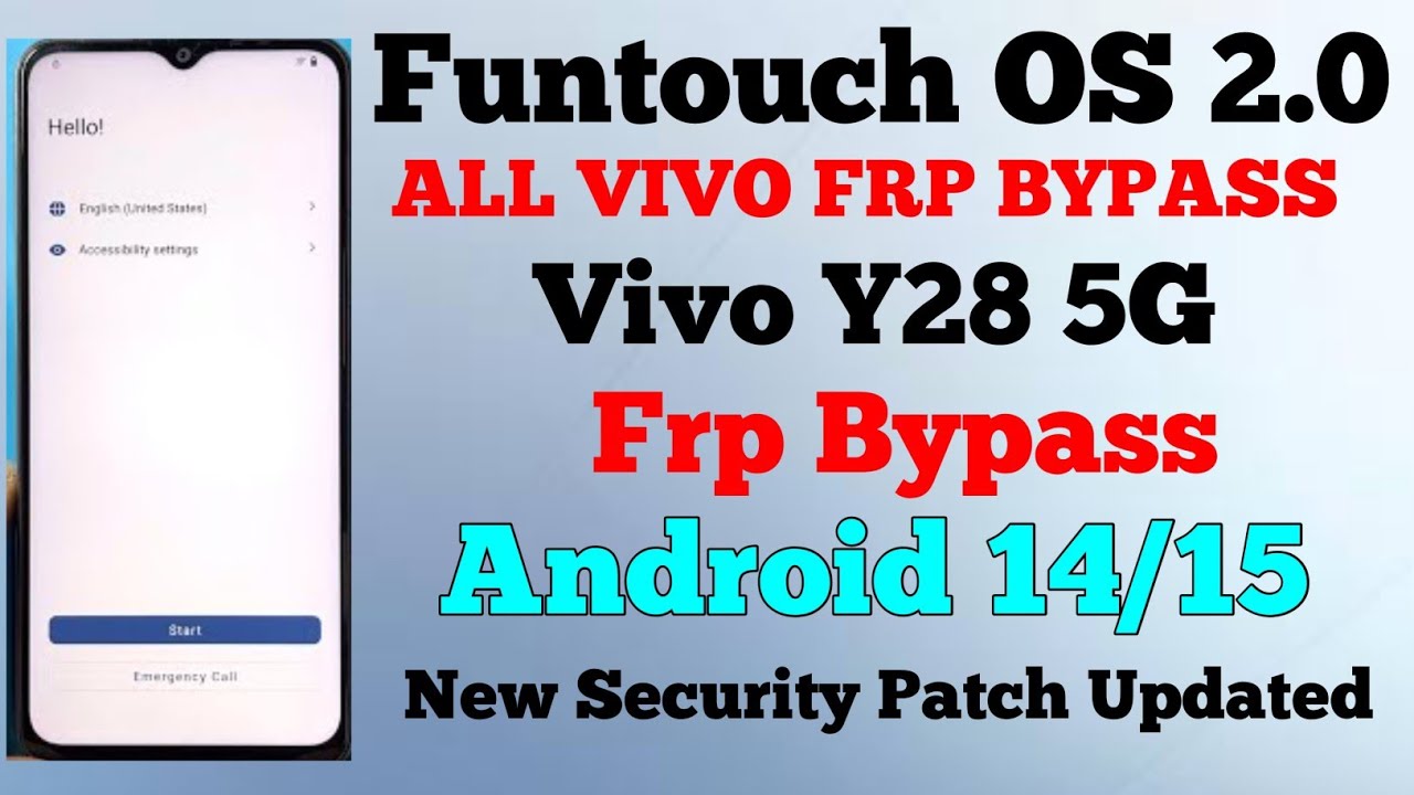 Vivo Y28 Frp Bypass Android 14/15 Latest Update New Trick Vivo Y28s Google Account Bypass No Need PC