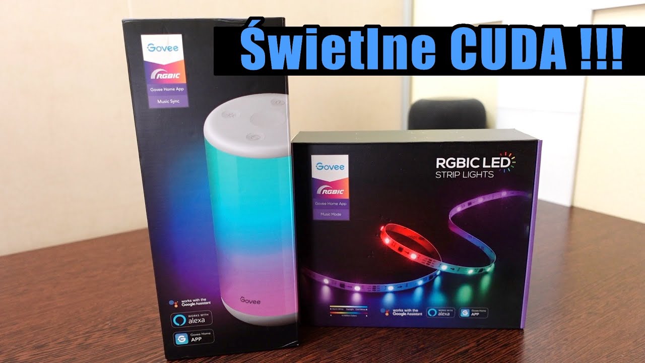 Cuda jakich nie widziałeś! Govee RGBIC LED Strips + Govee Smart Table Lamp