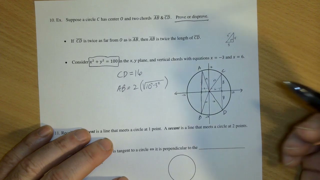 Circle Theorems in Geometry 3.8.f