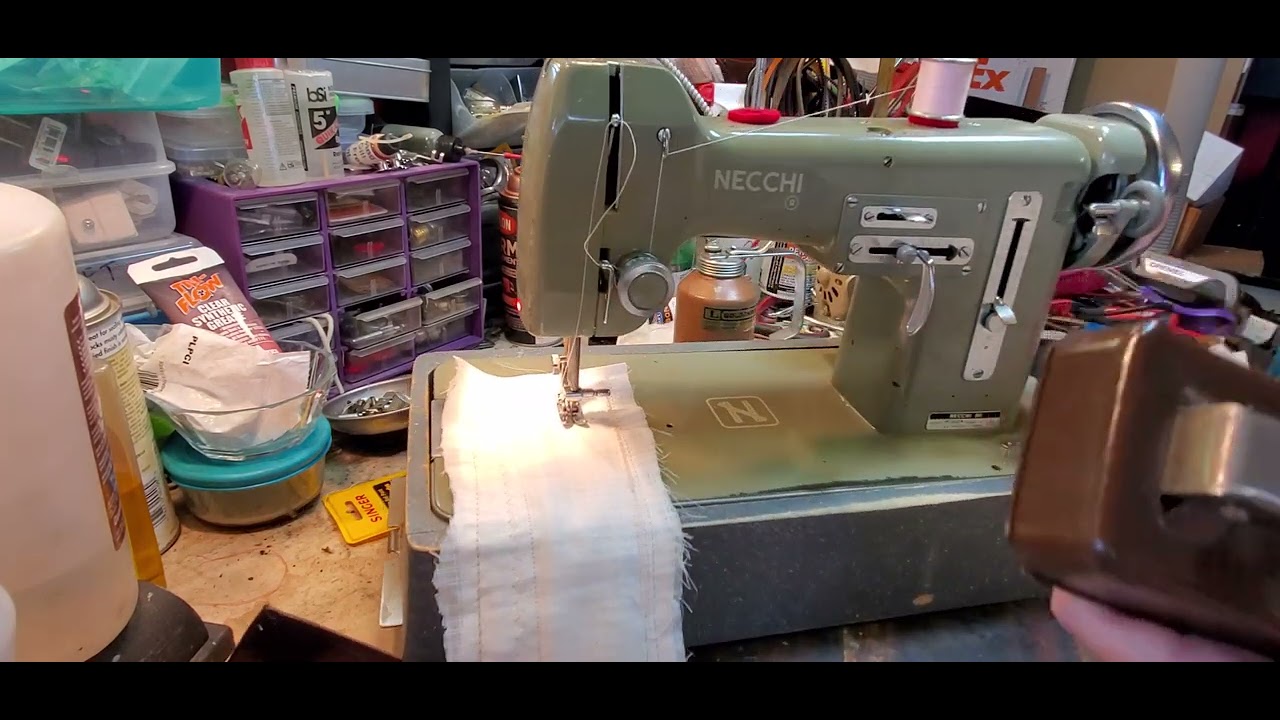 Necchi Mira BU sewing machine demonstration