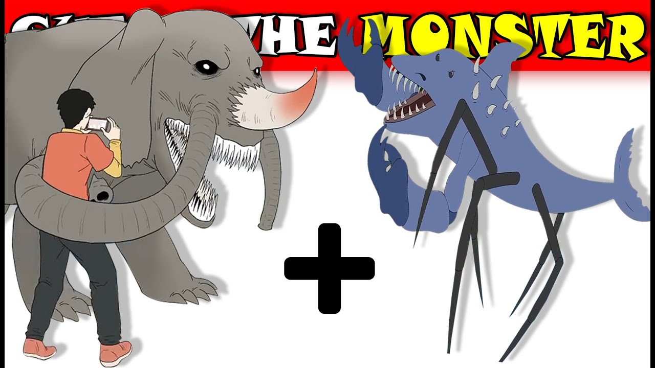 Угадай монстра 🐘🦈 Слон против акулы! Жуткий монстр | Zoochosis Animation