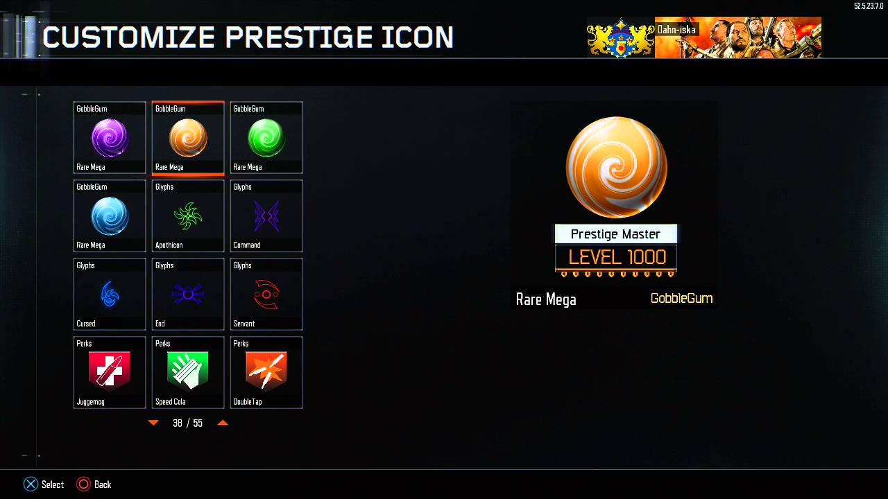 Zombies Prestige Master Level 1000 - all the icons! (Black Ops 3)
