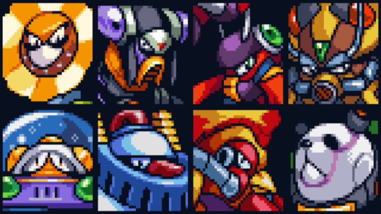 Megaman X8 Demake - Boss Rush+Weaknesses 