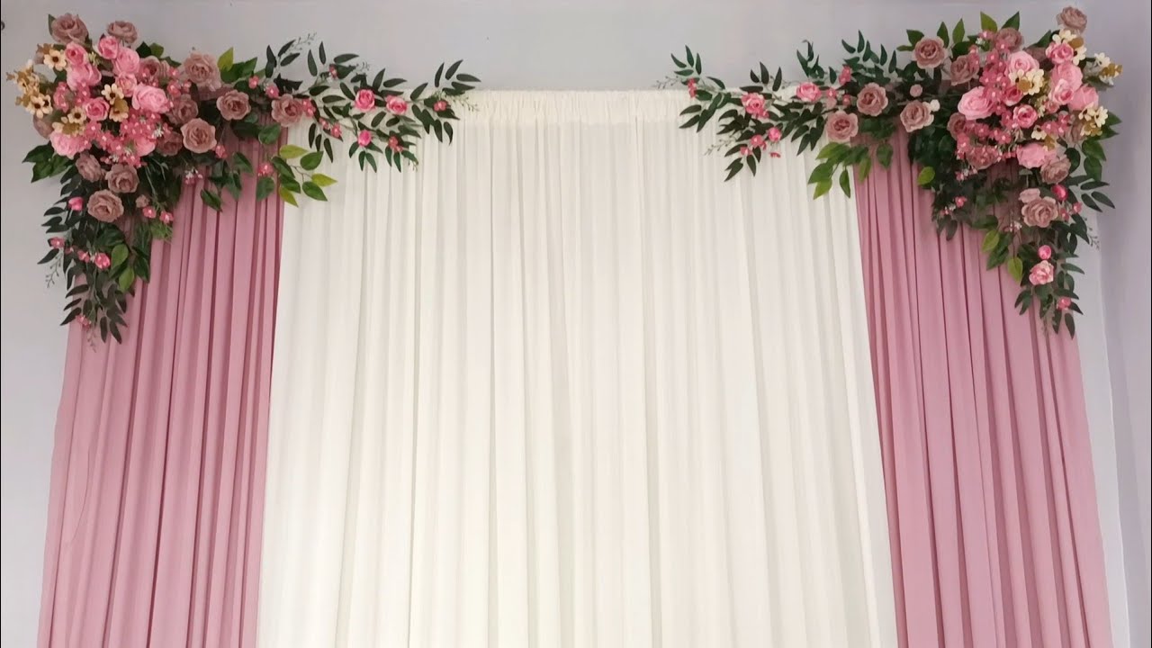 DIY_ Dusty pink Engagement decoration ideas at home