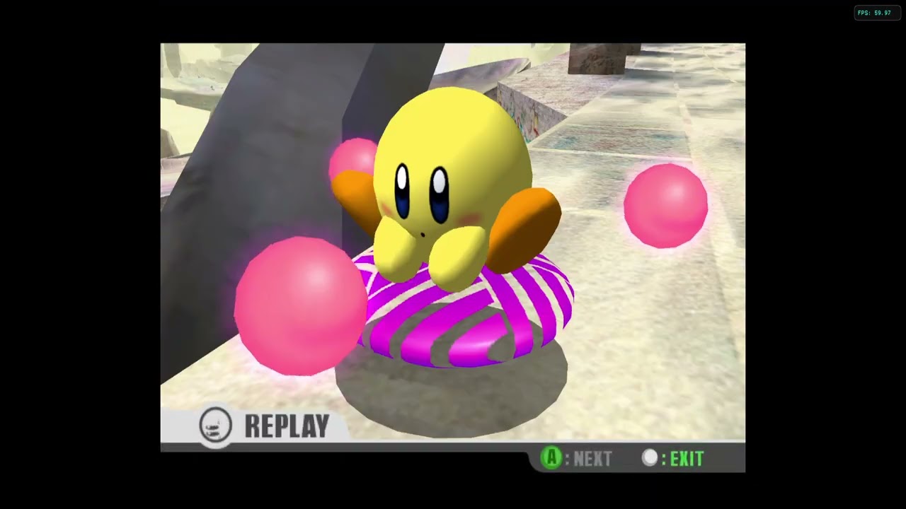 Heh. I'm the coolest. 😎 (Kirby Air Ride)