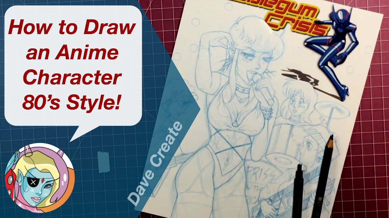 How to Draw an Anime Character 80’s Style!