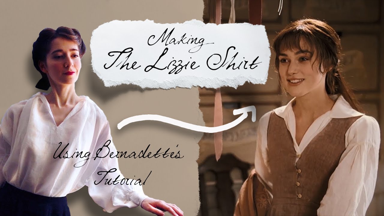 Making the Lizzie Bennet Dress Part 1:  Following Bernadette Banner's Pirate Shirt Tutorial