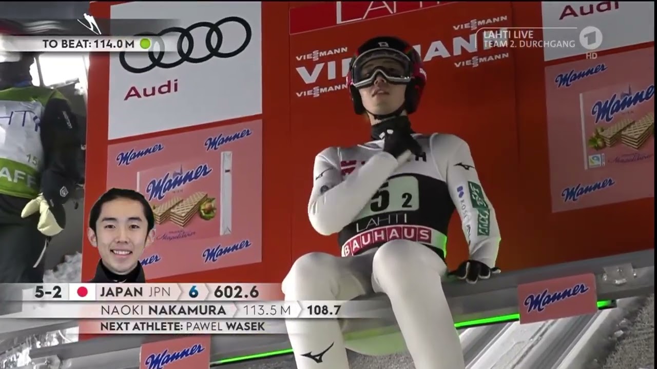 Skispringen 2. Durchgang Teamwettbewerb M&auml;nner in Lahti/Ski Jumping mens team in Lahti ! Wintersport