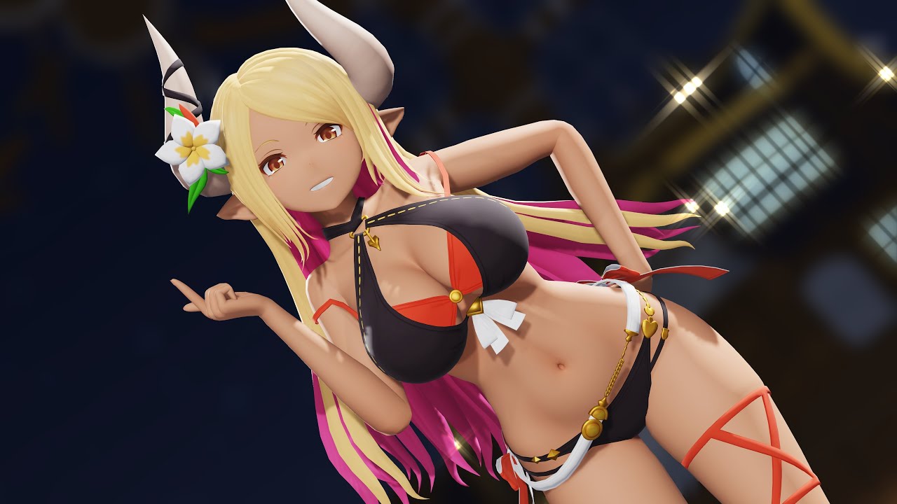 【MMDグラブル】水着クビラでヒアソビ【Model DL】