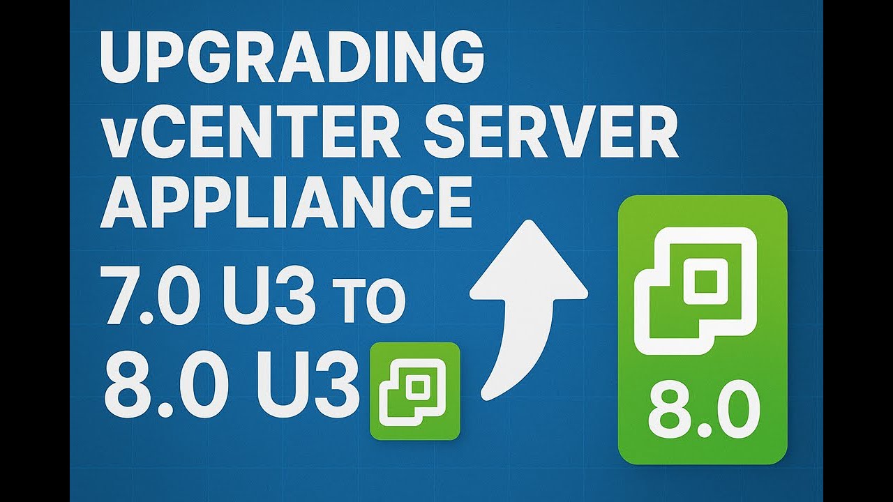 Upgrading vCenter Server Appliance 7.0 U3 to 8.0 U3