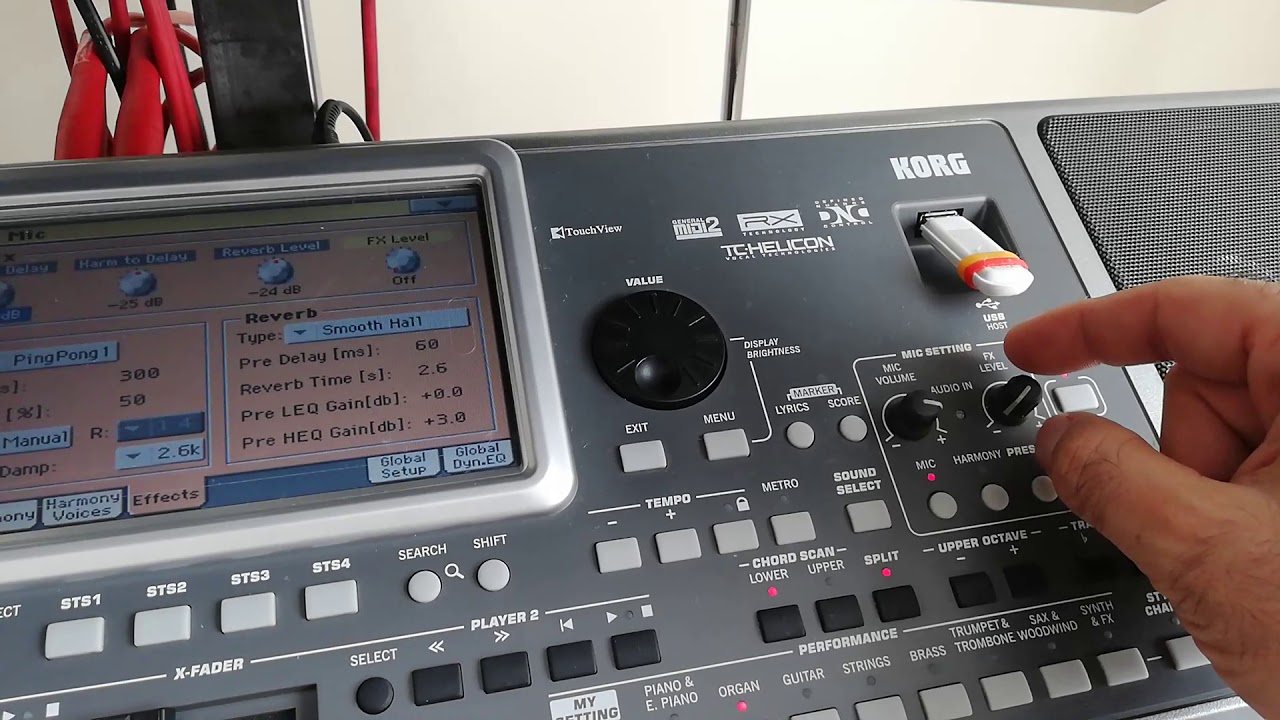 Korg pa900 mikrofon ayarı (mic settings)