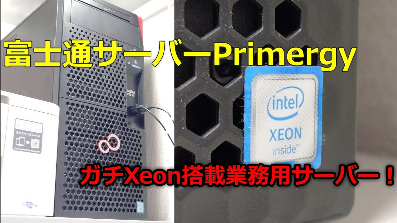 ついに富士通の業務用サーバーを買ってしまった。