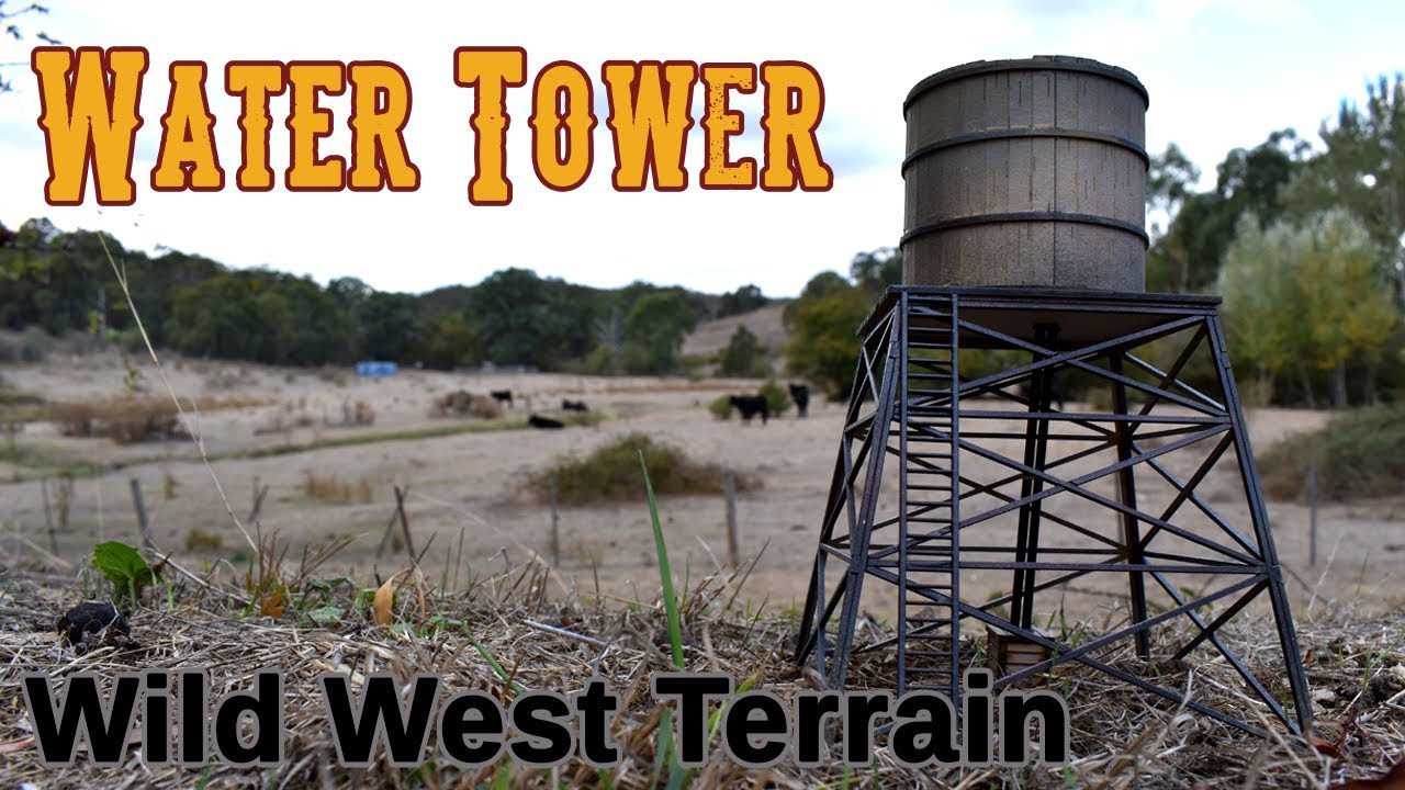 4Ground 28mm Water Tower - Wild West Terrain