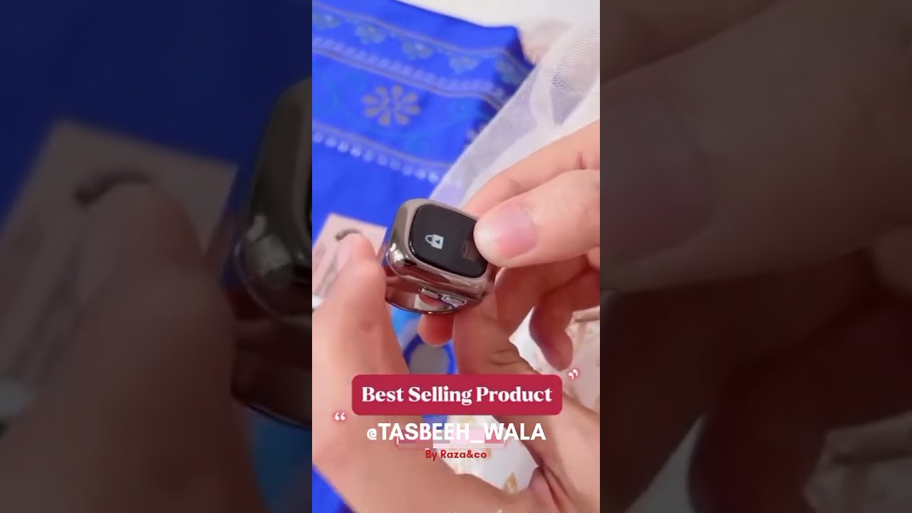 Multifunction OLED Screen Digital Tasbih Rechargable Battery Hand Tally Counter With Date Time