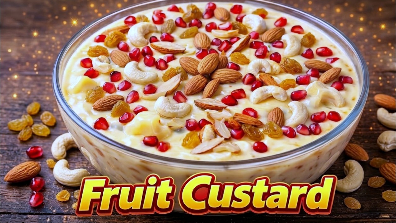 Fruit Custard Recipe |Quick Dessert