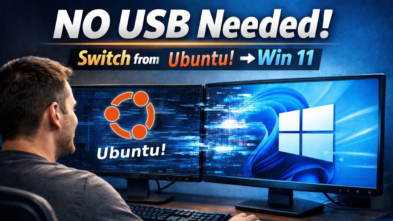 Как установить Windows 11 без USB-накопителя — переход с Ubuntu