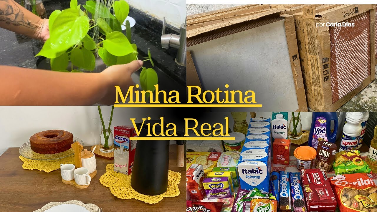 ROTINA DE CASA / CAFE , CUIDANDO DAS PLANTAS , CHEGOU NOSSOS PISOS 😍, MERCADO, OBRA e VIDA REAL.