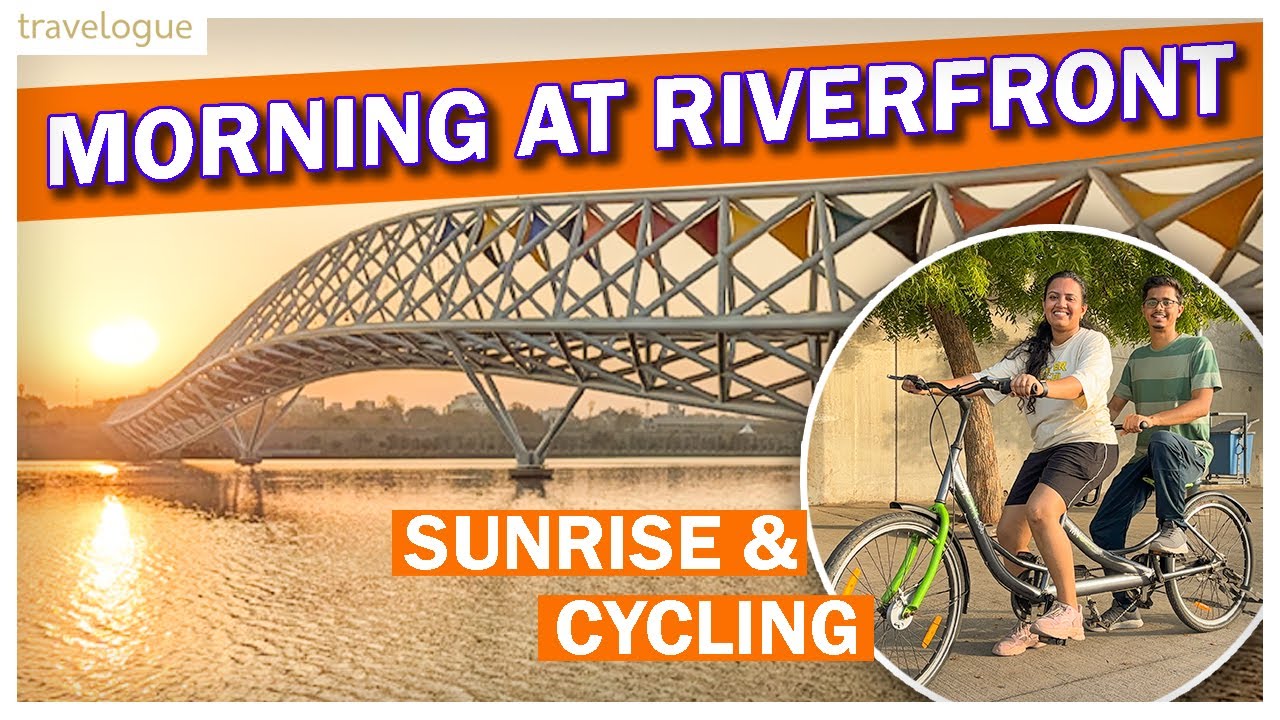 Morning at Sabarmati Riverfront | Duet Cycling at Riverfront | Sabarmati Riverfront Ahmedabad