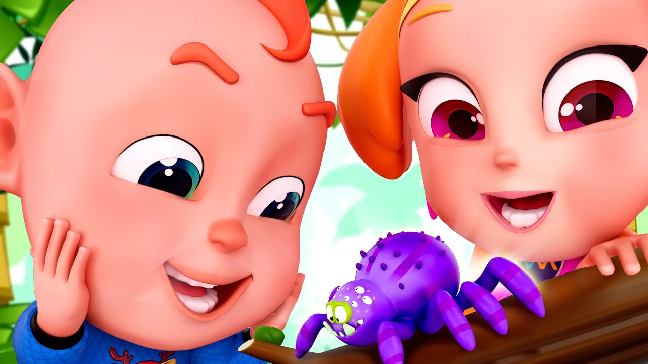 Itsy Bitsy Spider Song | Learn Insects | Rosoo Nursery Rhyme & Kids Songs