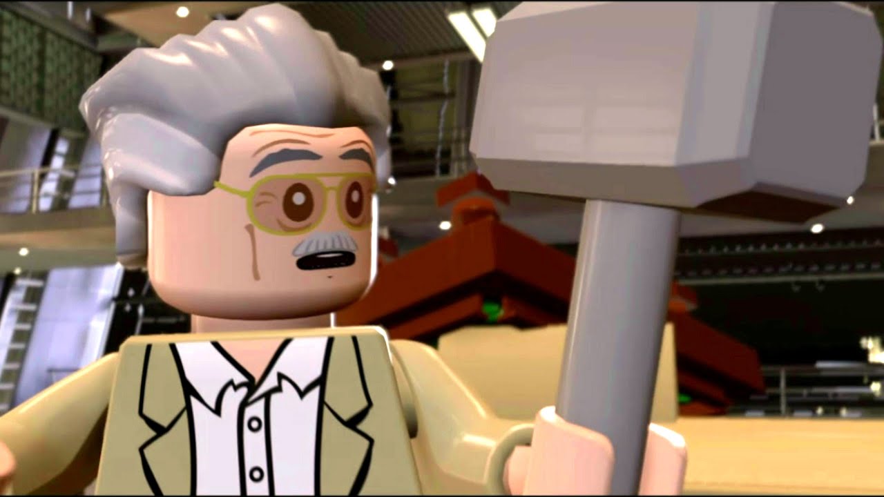 Stan Lee Lifts Thor's Hammer | Ultron Final Cut Scene - LEGO Marvel's Avengers (1080p)