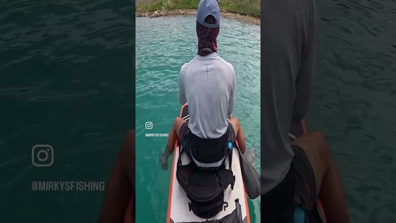 🏄🏼🦅🏄🏼PADDLE BOARD FISHING!#fishing #blackbass #mirkysfishing