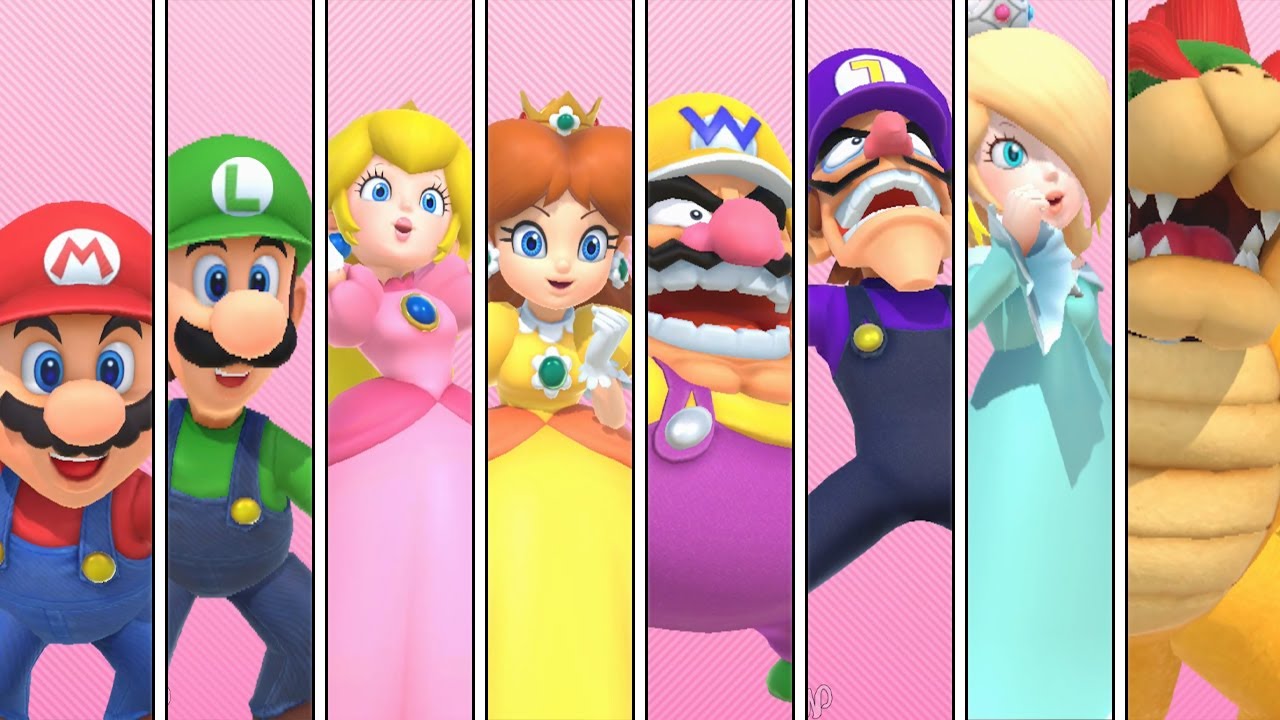 Super Mario Party — все персонажи Super Star Animations