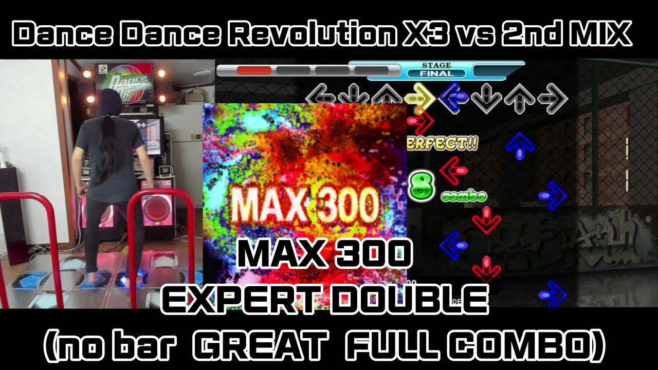 HN!! DDR  - MAX 300  EXPERT DOUBLE 15  EDP   no bar great  full combo