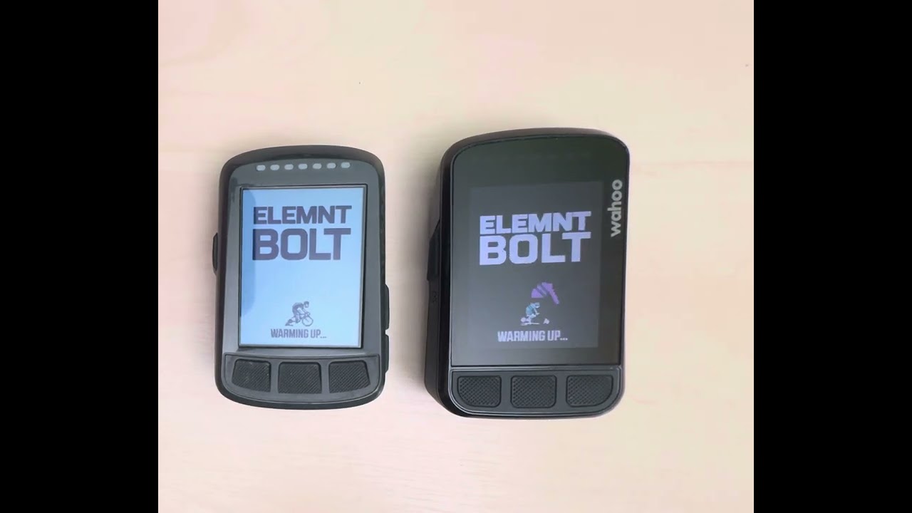 Wahoo ELEMNT BOLT V1 vs V2 booting time