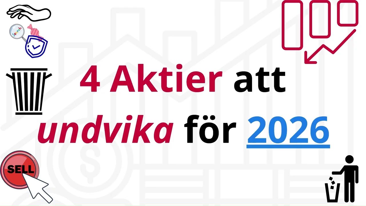 4 Aktier att Undvika för 2026!!
