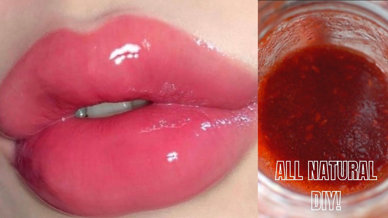 HOW TO GET BIGGER LIPS (IN 2 MINUTES) without makeup + NATURAL DIY LIP TREATMENT [+ PINK SCRUB]