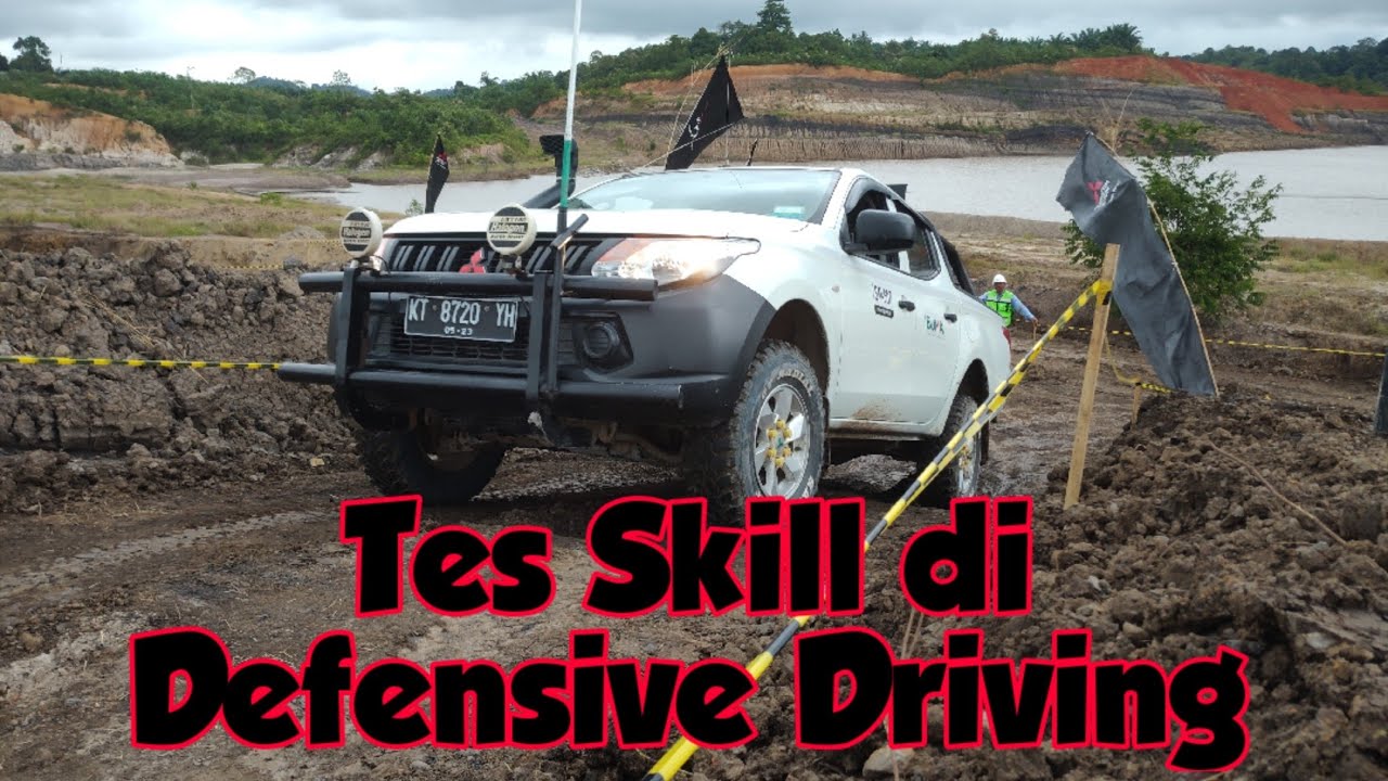 Tes Skill Defensive driving Mitsubishi di BUMA IBP