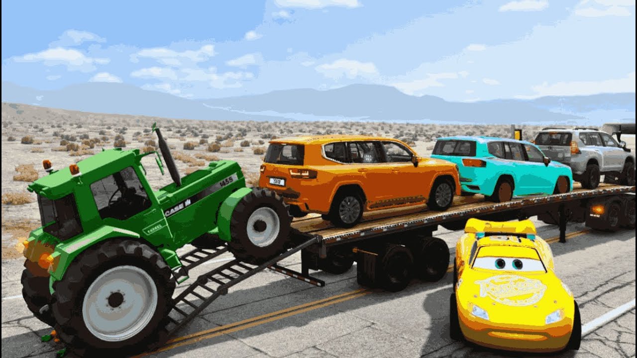 Tow Truck Throws Cars Into LAVA 😱 BeamNG Chaos LIVE
