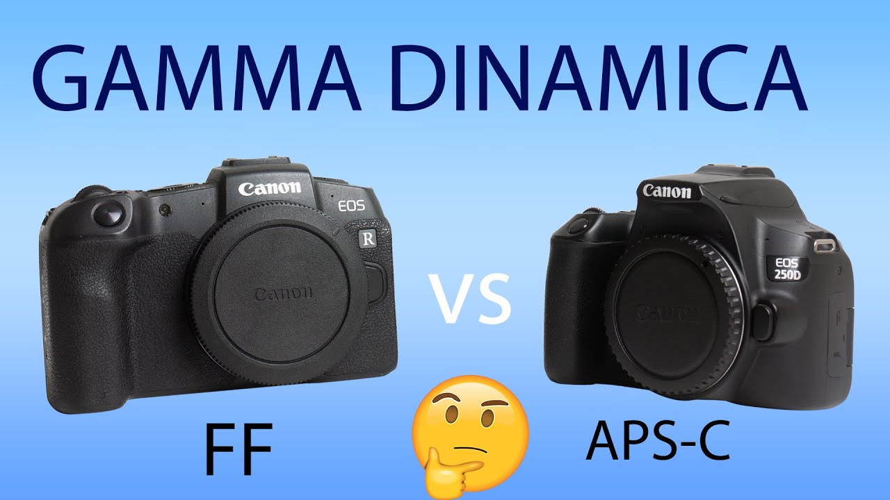 Gamma Dinamica Sensore Full Frame e Aps-C Test ITA