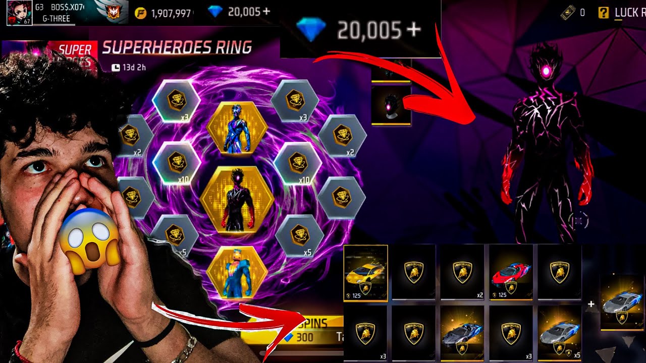 😱 ΒΑΖΩ ΛΕΦΤΑ ΣΤΟ FREE FIRE 😱 PART.982,37 { 1 spin = όλες οι lambo / χλημιτζας } 🔥