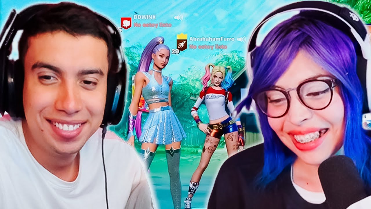 Jugando con la @Didiwinx  al fortnite!