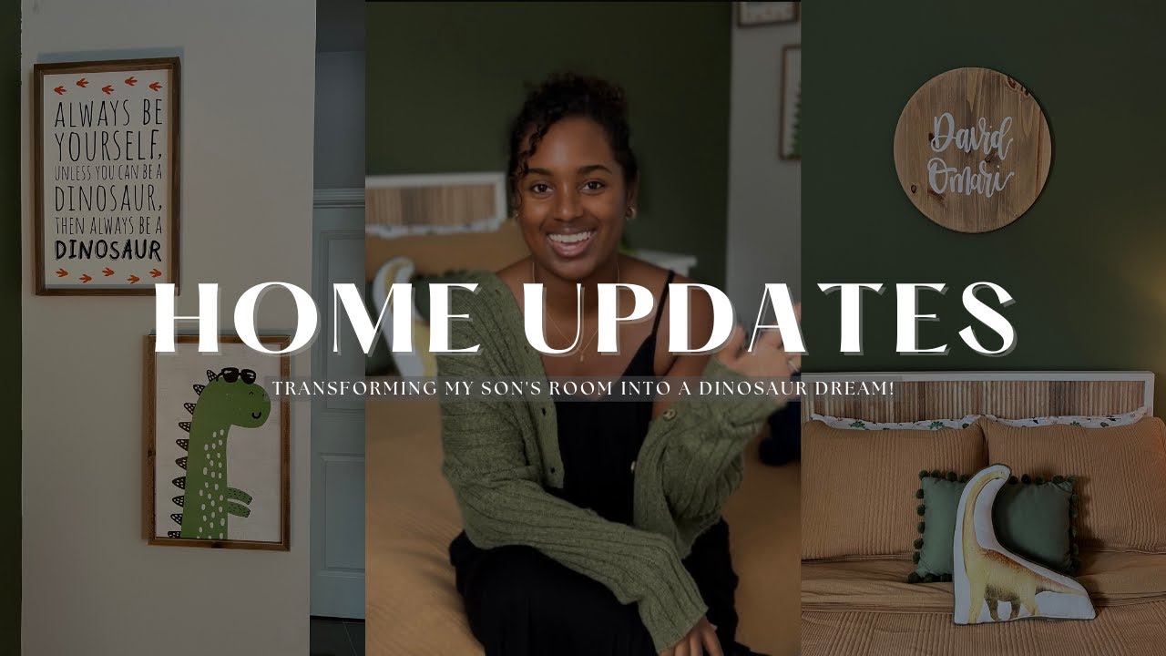 HOUSE TO HOME: New Home Decor | Toddler Room Makeover | Dinosaur Room Tour #newhome #roomtour