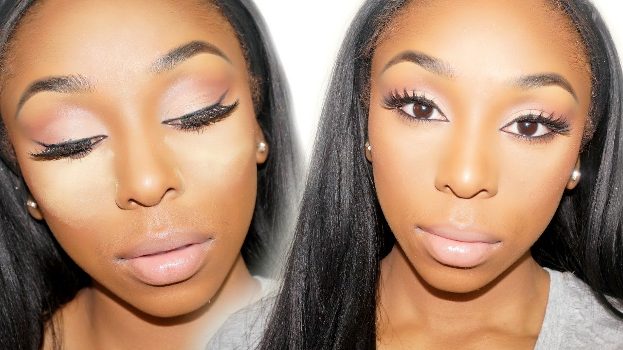 How To: DRUGSTORE Highlight + Contour Routine | DARK SKIN