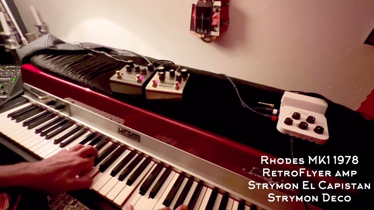 Rhodes MKI with RetroFlyer + Strymon Deco and El Capistan - THE vibe 🎹❤️