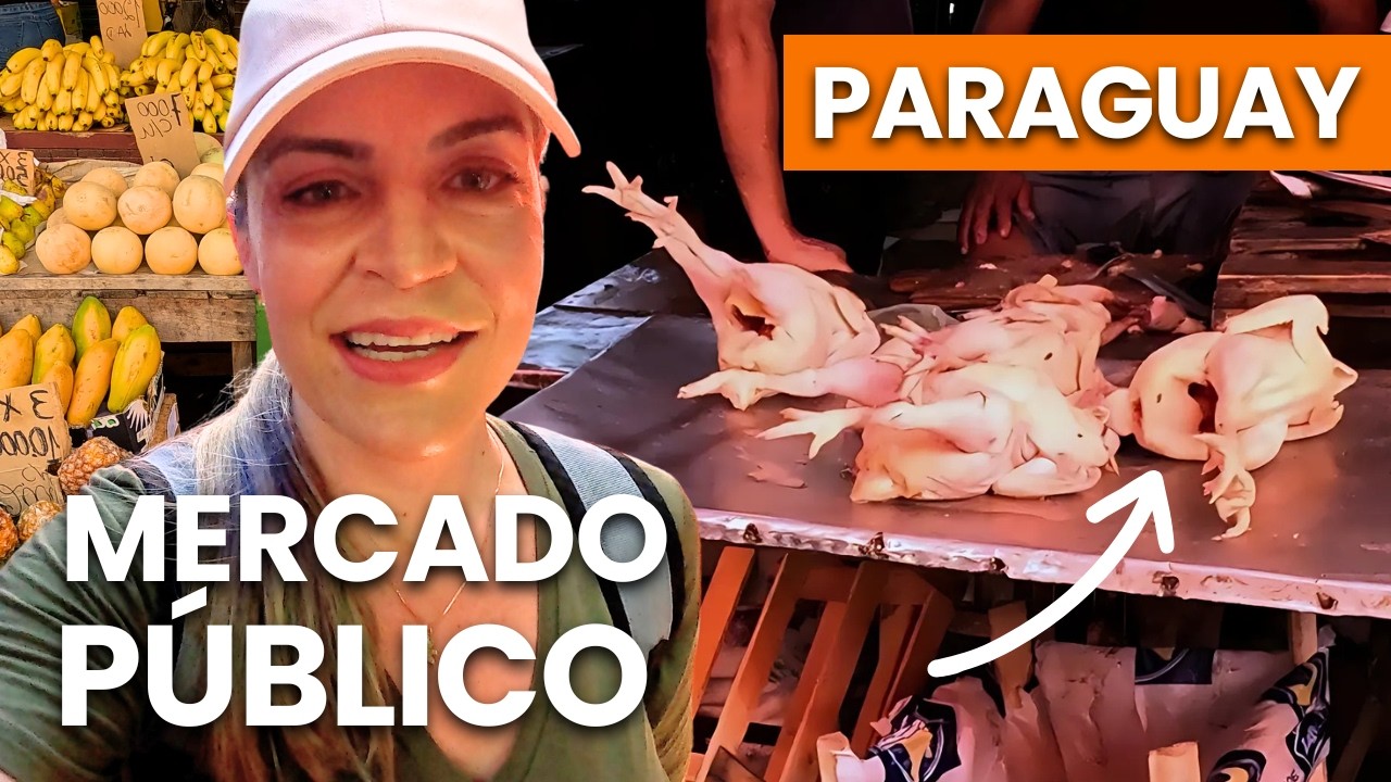 Brasileiros PROVAM COMIDA PARAGUAYA pela PRIMEIRA VEZ, MERCADO 4 DE ASSUNCIÓN, PARAGUAY