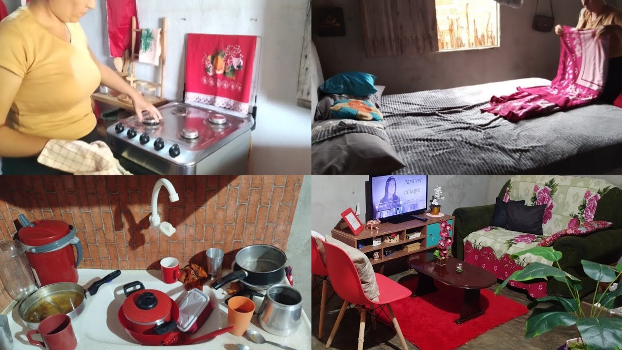Rotina colocando a casa em ordem 🏡/Limpeza e organização do lar/Fogão ficou brilhando ✨