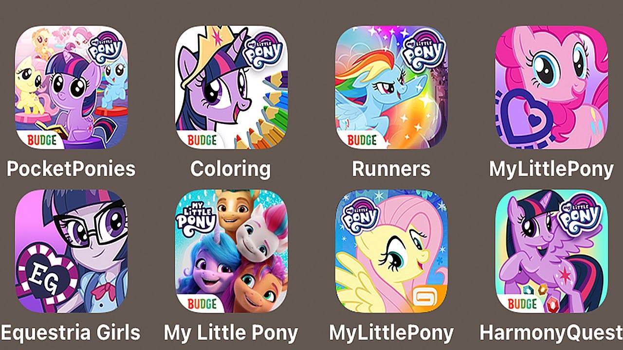 1. Карманные пони My Little Pony, 2. Раскраска, 3. Задание гармонии My Little Pony, 4. Мир, 5. Де...