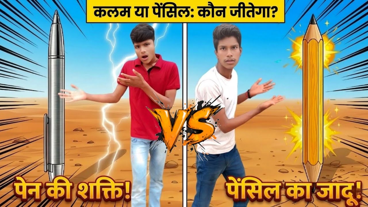 Pen Vs Pencil Vs Eraser Challenge😱 इनमे से कौन ज़्यादा चलेगा ? #crazyxyz #mrindianhacker