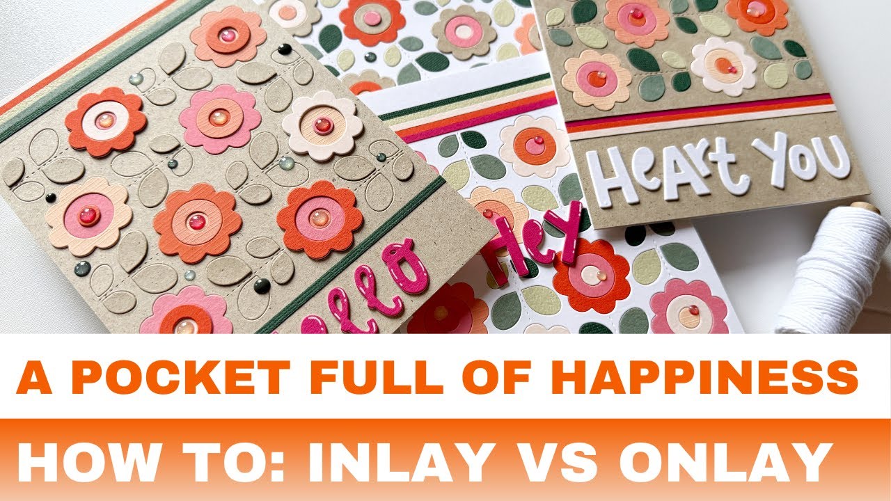 #179 HOW TO: Inlay vs Onlay Technique with the new Folk Flowers Background die and more
