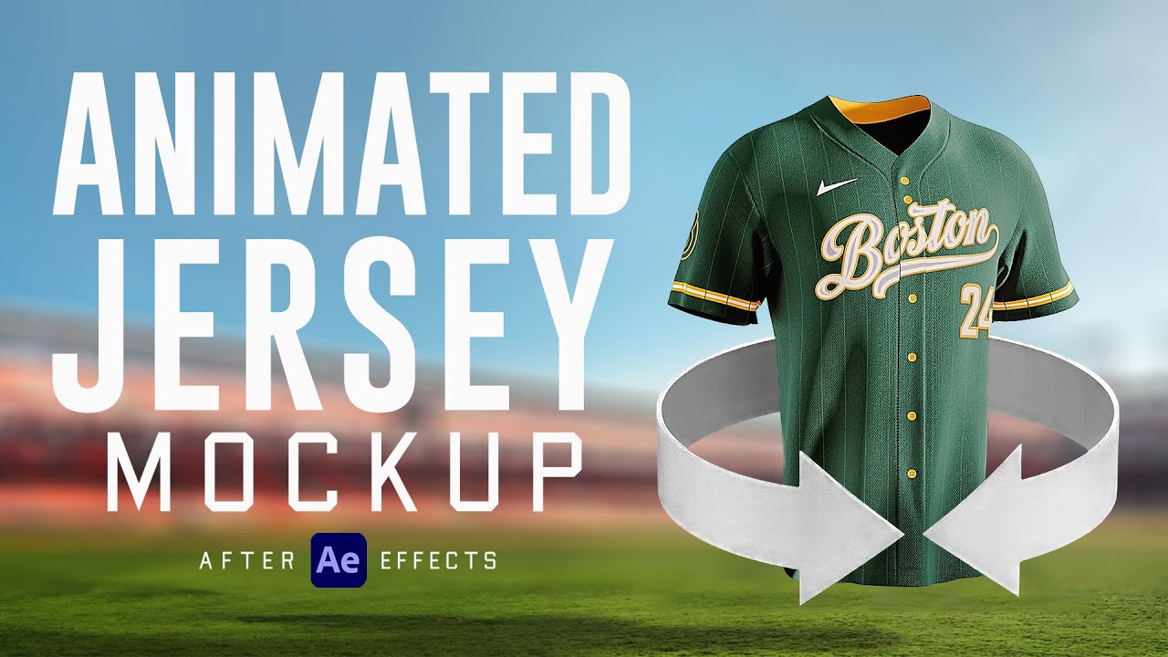 Animated Baseball Jersey Mockup | After Effects tutorial