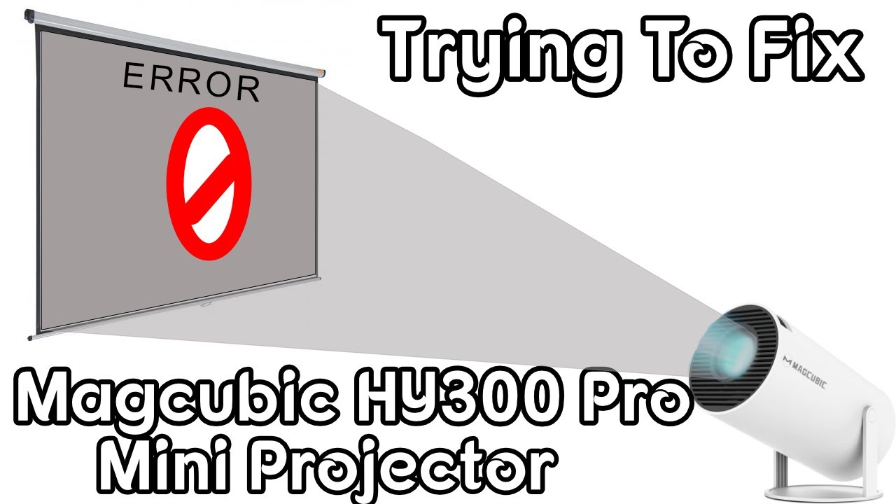 Попытка починить проектор Magcubic HY300 Pro с белым светом.