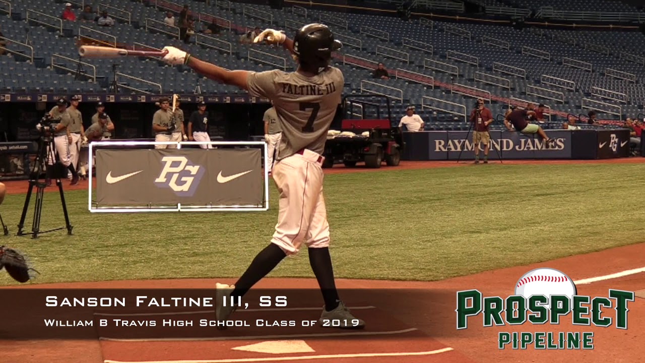 Sanson Faltine III Prospect Video, SS, William B  Travis High School Class of 2019