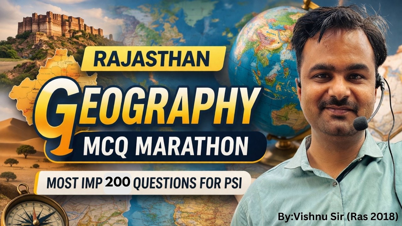 Rajasthan Geography 200 Question Explain by Vishnu Sir