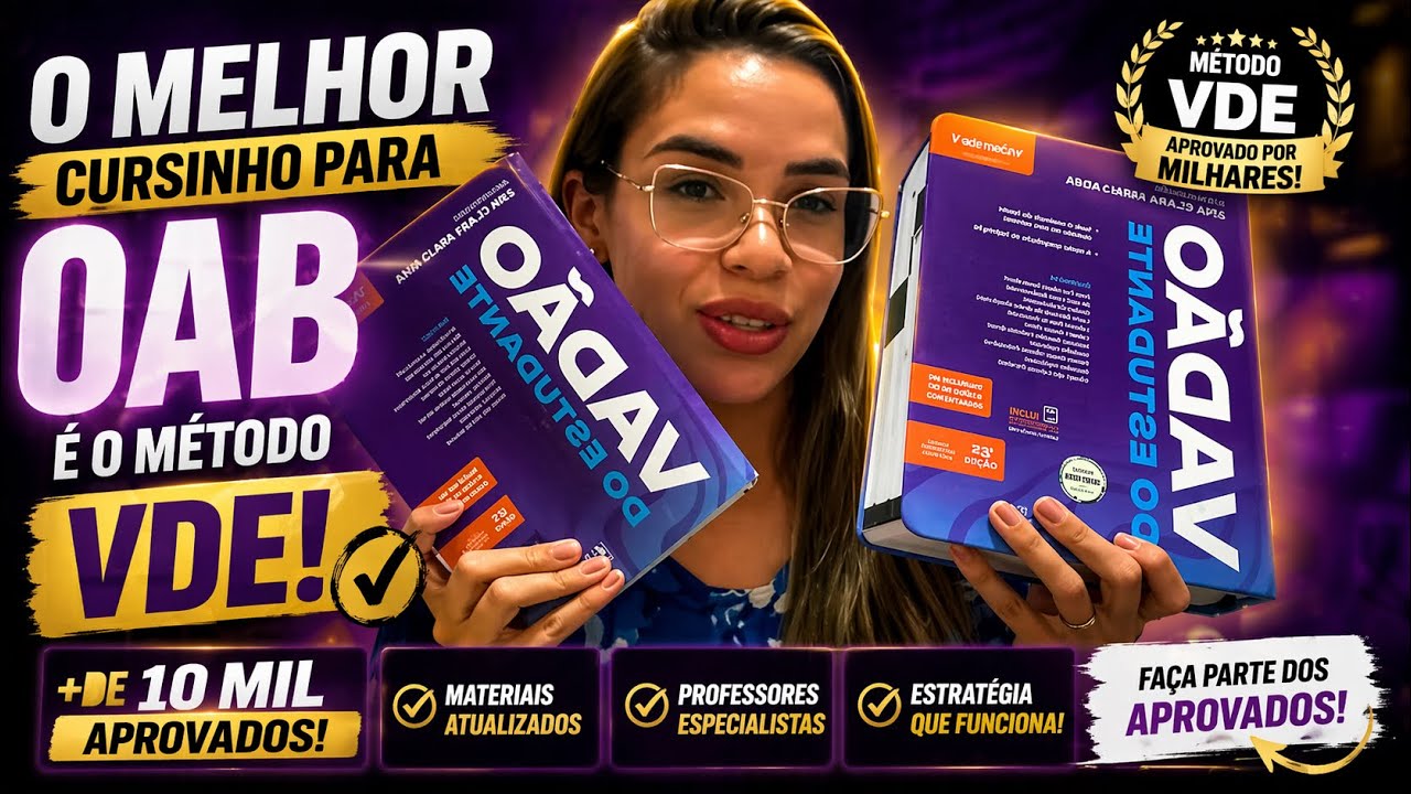 O MELHOR CURSINHO PARA SEGUNDA FASE DA OAB | MÉTODO VDE ( Vício de Uma Estudante )