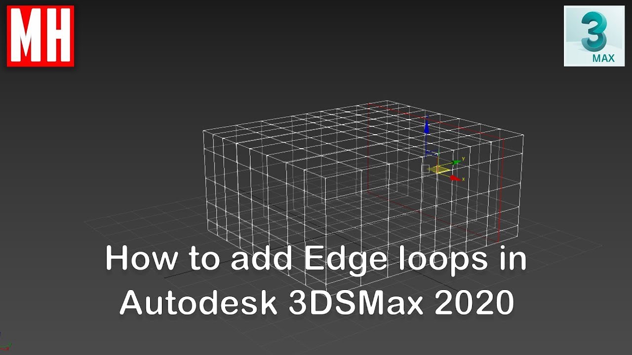 Учебник 3DSMax 2020 для начинающих №1: Как вставить контуры краёв (2 метода)